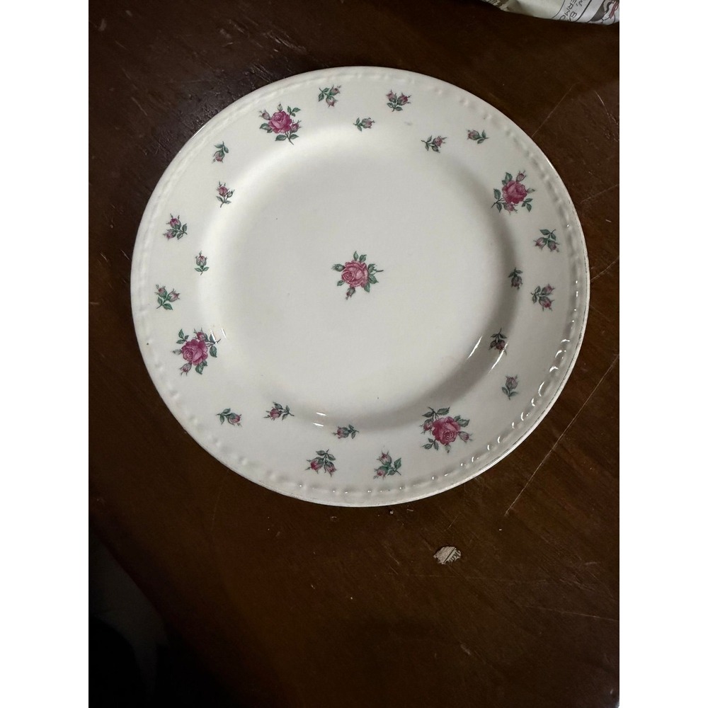 Homer Laughlin Rambler Rose Plate